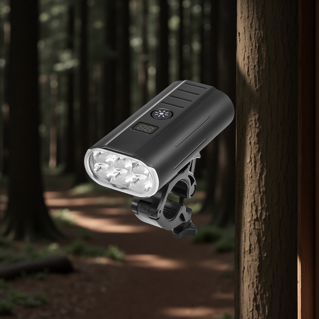 XTE cross border nueva luz de bicicleta de montaña construido en batería de alta capacidad soporte de salida USB super brillante noche paseo en la carretera luz de paseo fijo linterna noche Item Picture