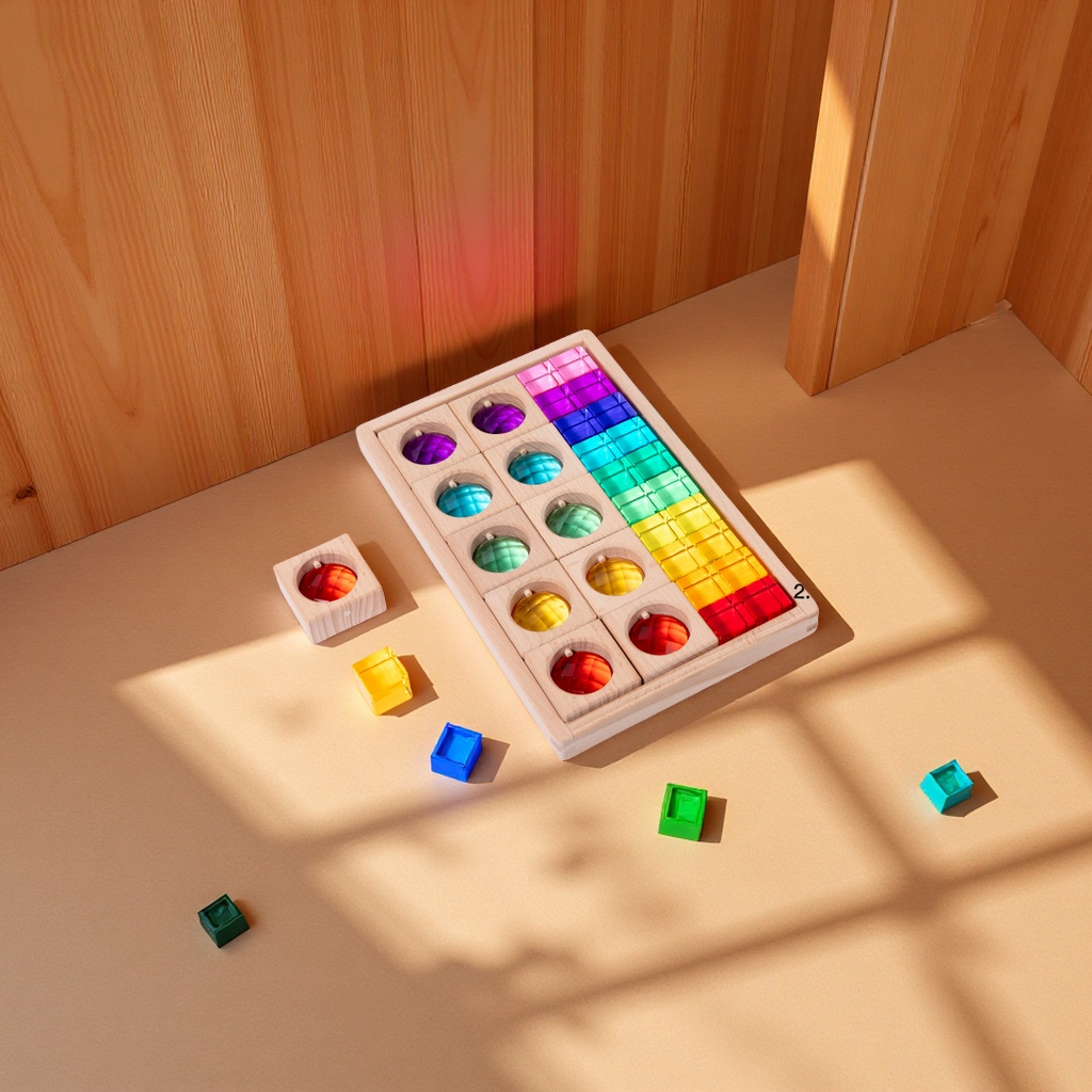 Gemstone building block cube cross assembly early childhood education and intelligence toy, light and shadow translucent cross-border children's toy Application Scenario