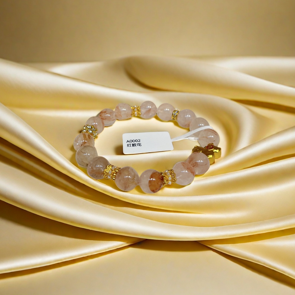 天然石手链手串时尚简约多色男女情侣款手饰手工编织礼品详情图2