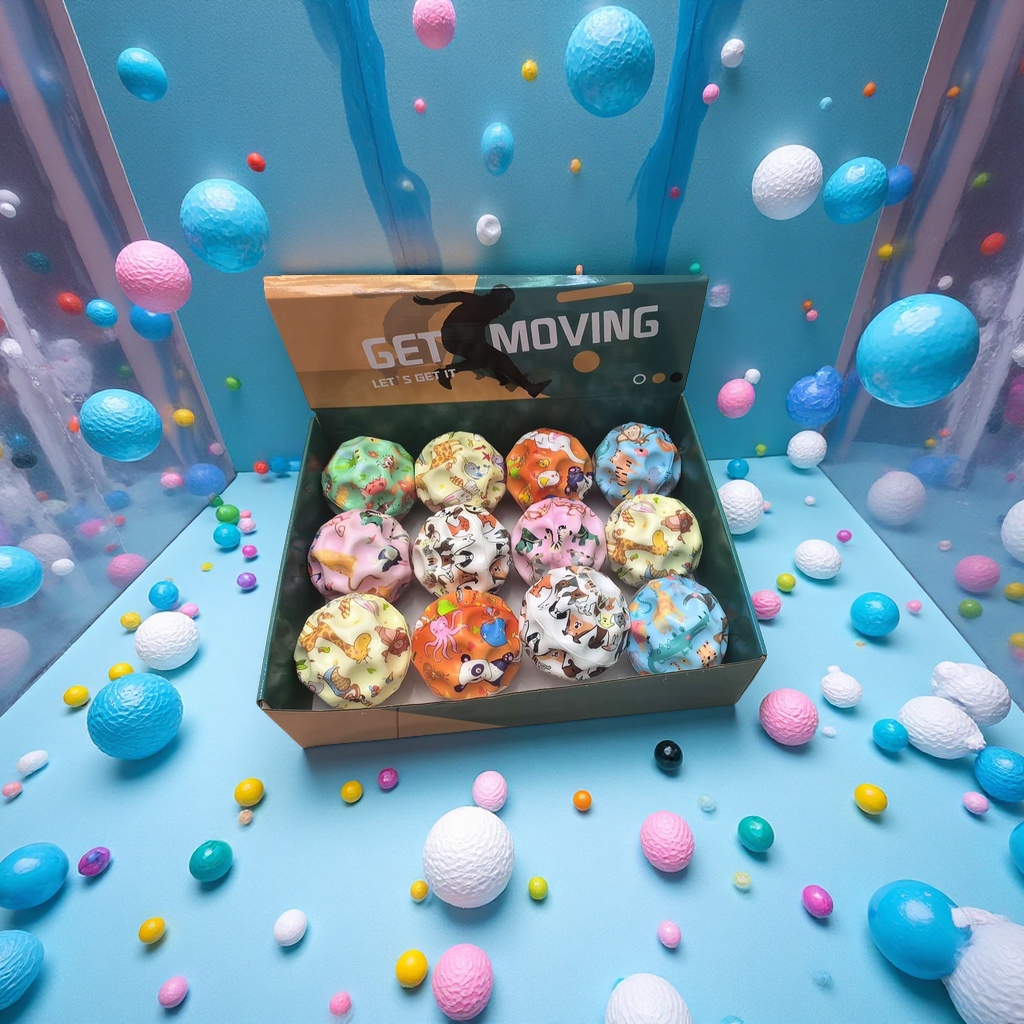 高弹球儿童玩具弹力球运动健身球弹跳球趣味球彩色迷你球85g