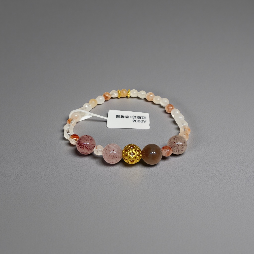 天然石手链紫晶黄塔晶手串时尚简约男女款手饰饰品礼物赠品细节图