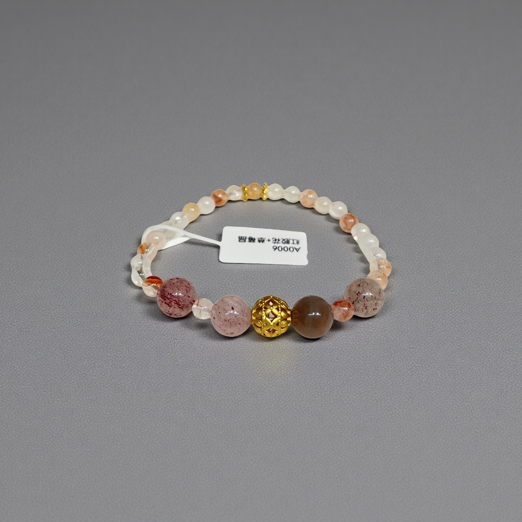 天然石手链紫晶黄塔晶手串时尚简约男女款手饰饰品礼物赠品产品图