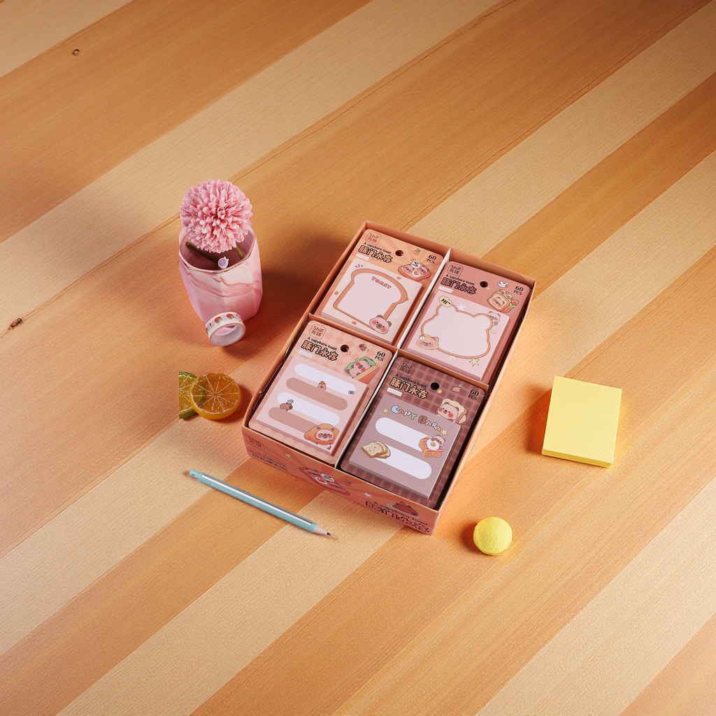Pioneer 8716 Sticky Notes, a cute cartoon notepad with 60 pages, is a small sticky notepad for students Item Picture