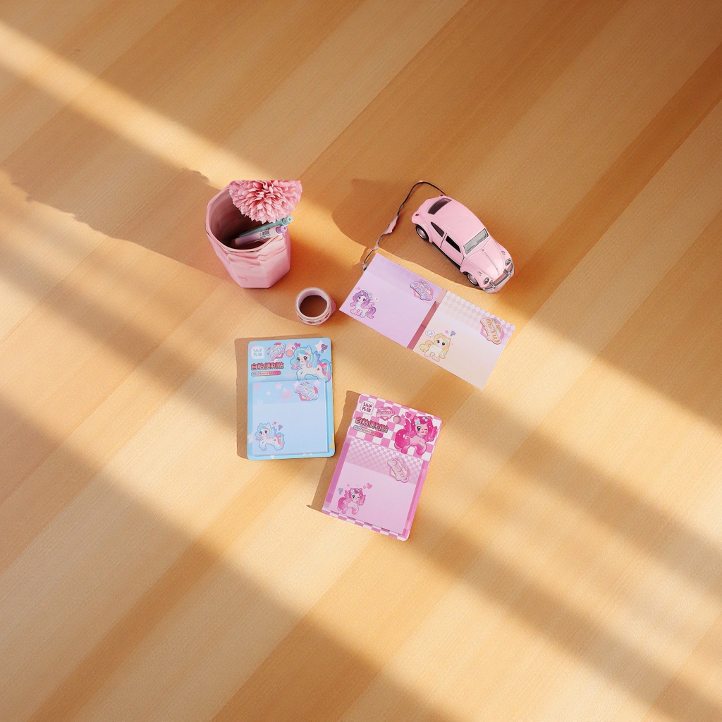 Pioneer 8717 Sticky Notes, cute Little Horse notepad, 60 pages, Strong stickiness, student sticky note paper, office supplies Application Scenario