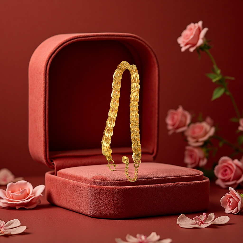 Brass gold-plated phoenix tail bracelet for women, a popular live-streaming product that retains color and is durable. New wholesale accessory Application Scenario