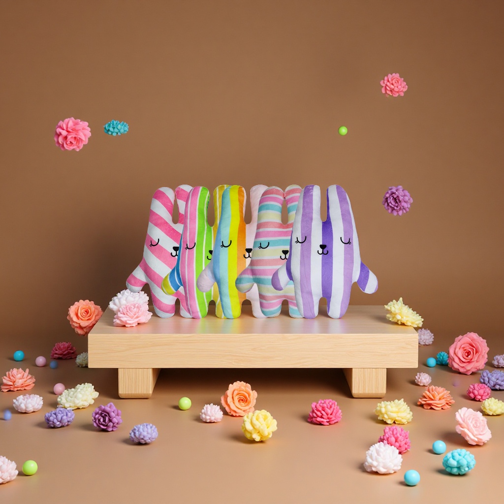 拉布布娃娃/钩织/噜噜/疯狂动物城/蜂蜜小狗挂件细节图