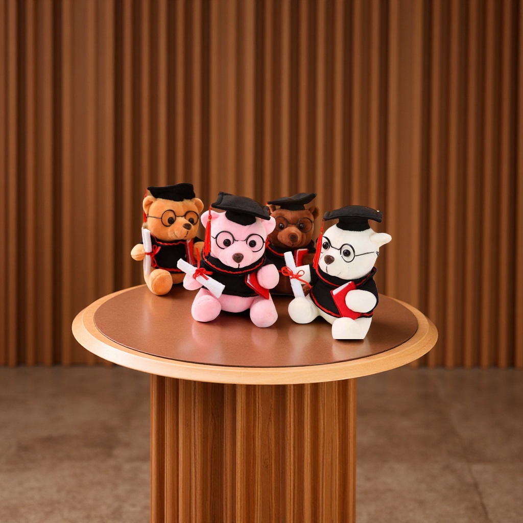 Graduation season, Doctor Bear joint plush dolls, clothing souvenirs, customized plush dolls, doll gifts, cute throw pillows