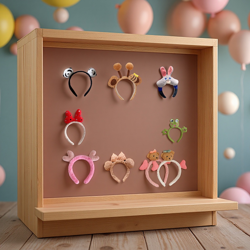 Cute cartoon plush headwear, facial hair clips, handcrafted hair accessories, girl hair bands, soft and comfortable decorative items Specification image