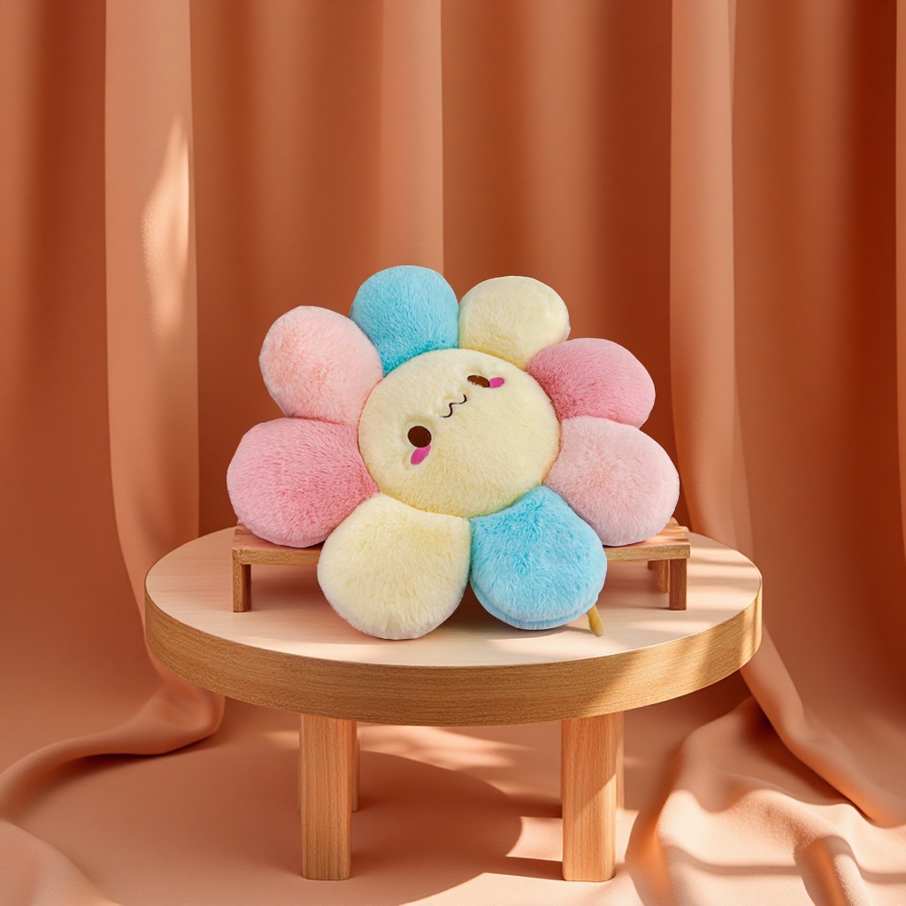 Plush flower cushions, super soft sofa throw pillows, decorative flower dolls, student bedroom cushions, office plush cushions