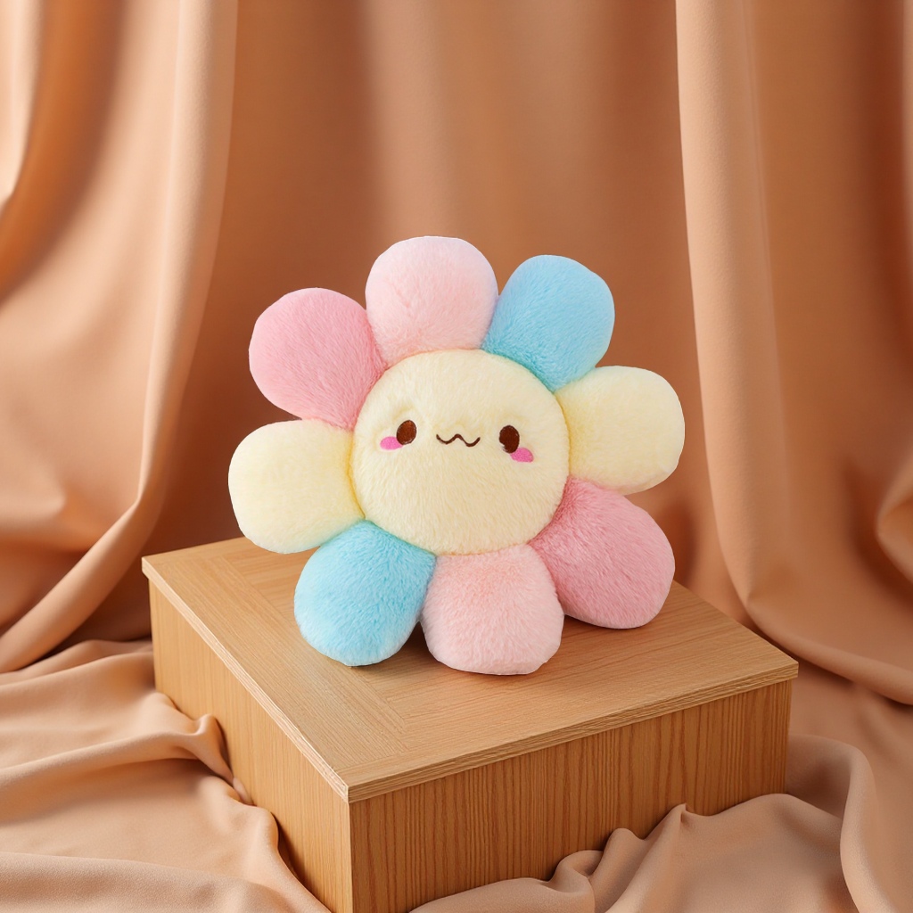 Plush flower cushions, super soft sofa throw pillows, decorative flower dolls, student bedroom cushions, office plush cushions Specification image