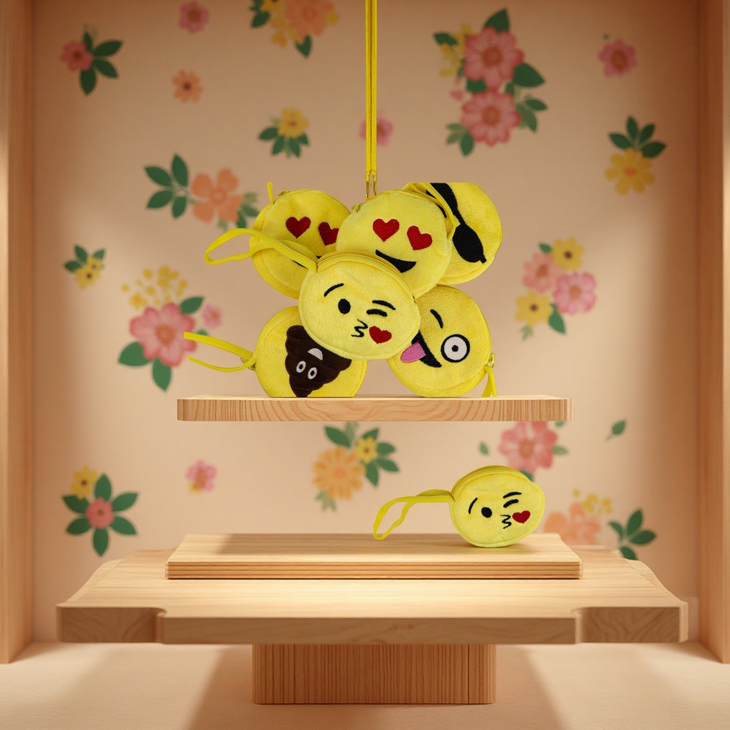Plush toy pendants, cartoon smiley face dolls, keychains, dinosaur doll pendants, cute plush pendant gifts Specification image