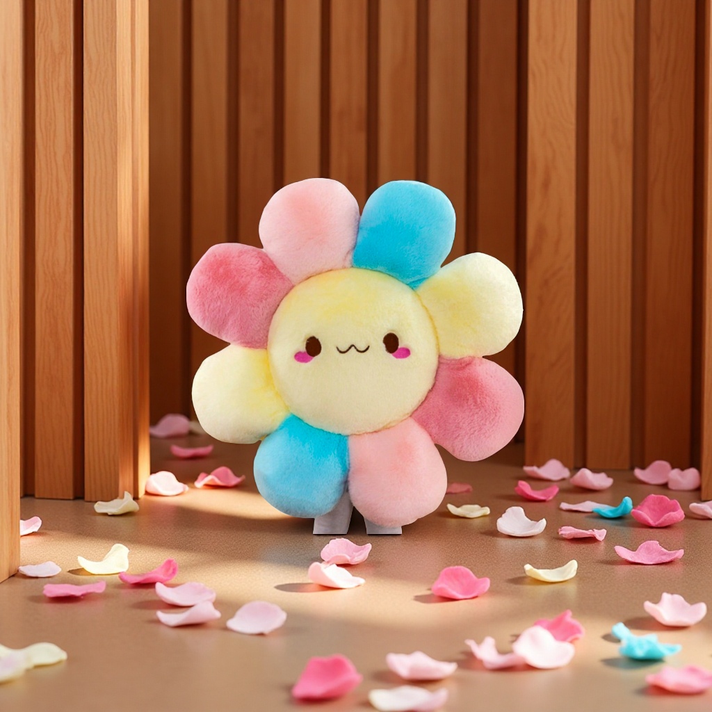 Plush flower cushions, super soft sofa throw pillows, decorative flower dolls, student bedroom cushions, office plush cushions Application Scenario