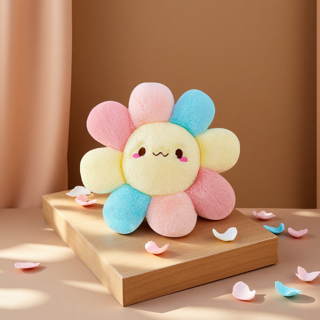 Plush flower cushions, super soft sofa throw pillows, decorative flower dolls, student bedroom cushions, office plush cushions Item Picture