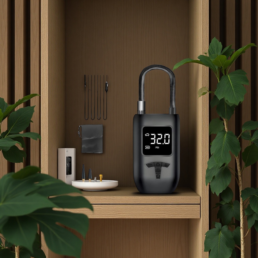 Cross-border portable air pump, mini electric tire pump, vehicle-mounted dual-purpose air pump, portable bicycle inflation tool