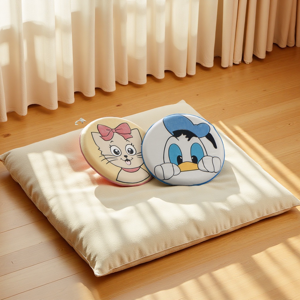 New Japanese-style round tatami seat cushions, cartoon memory foam cushions, office and home floor cushions, chair cushions, and buttock cushions details Picture
