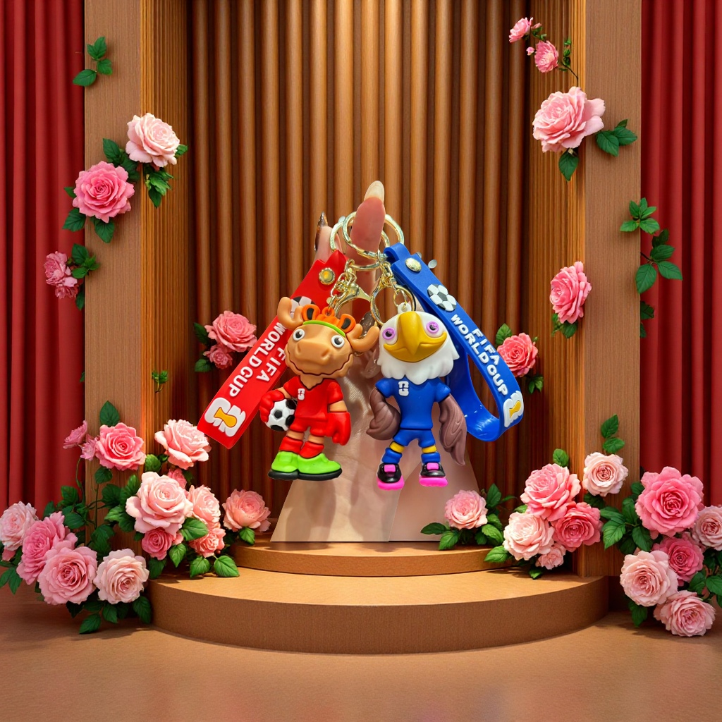 钥匙扣玻璃/钥匙扣/星星人/羊毛毡挂件/带灯章鱼钥匙扣细节图