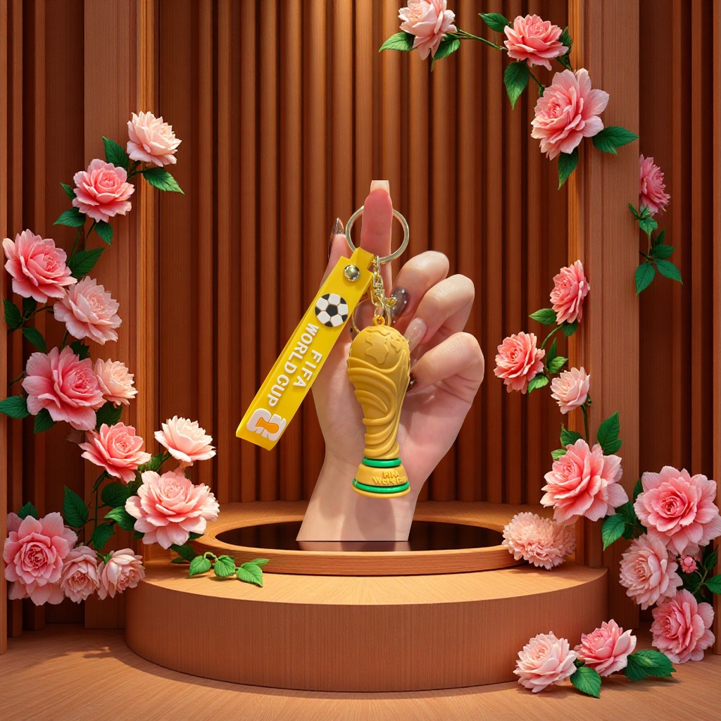 钥匙扣玻璃/钥匙扣/星星人/羊毛毡挂件/带灯章鱼钥匙扣产品图