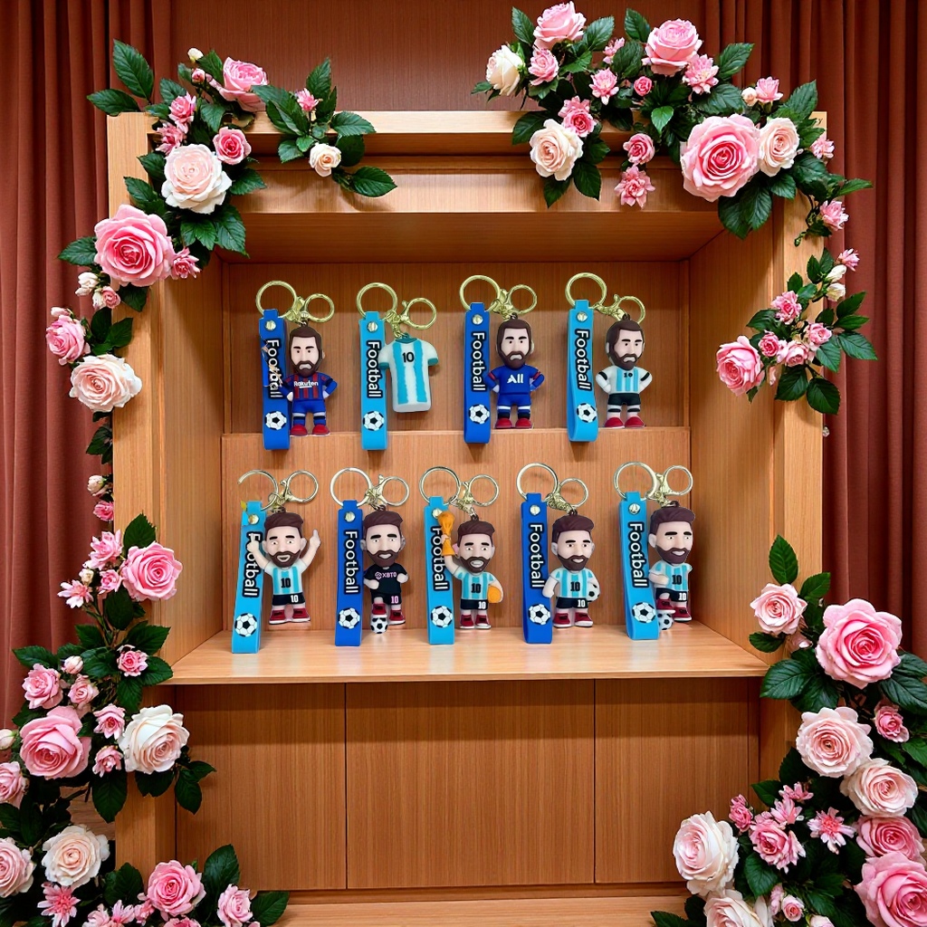 钥匙扣玻璃/钥匙扣/星星人/羊毛毡挂件/带灯章鱼钥匙扣细节图