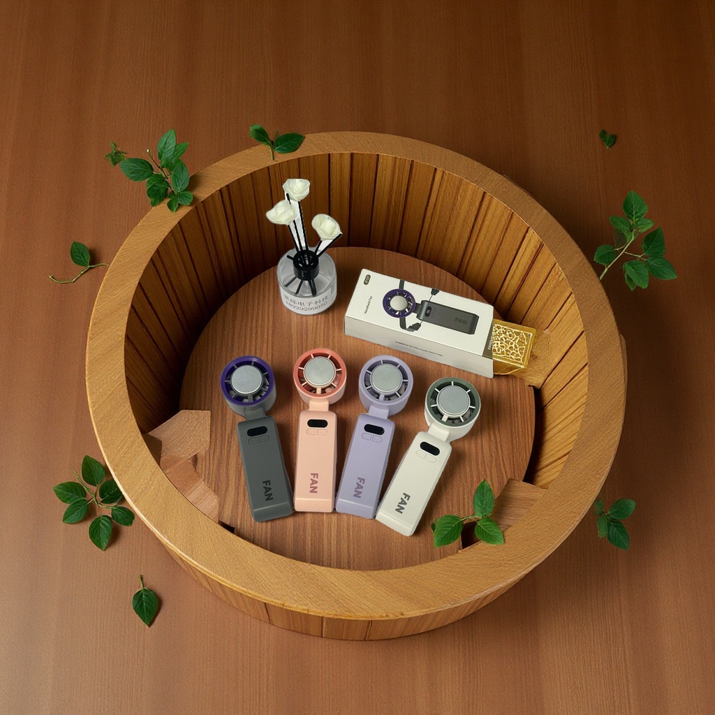 Handheld fan, portable summer small fan, street stall folding fan, silent handheld fan, mini portable fan, essential for summer Specification image