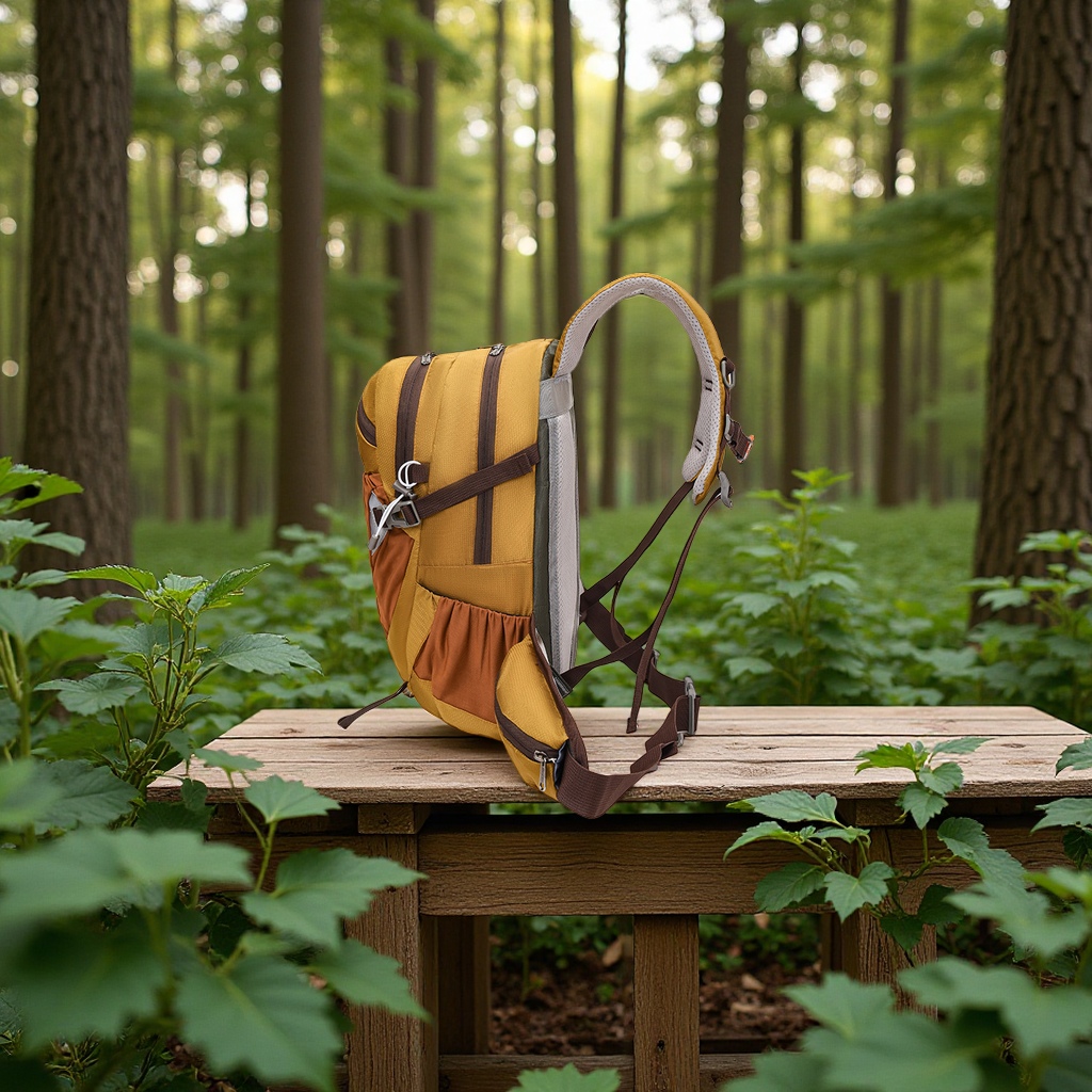 Outdoor sports picnic backpack, large-capacity water-resistant hiking and mountain climbing backpack, lightweight outdoor bag for leisure travel details Picture
