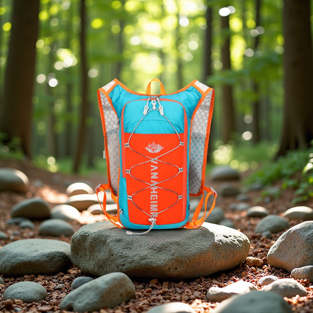 New cycling, sports, marathon folding backpack, outdoor hiking and mountain climbing portable water bag, off-road skin bag, umbrella, multi-functional backpack