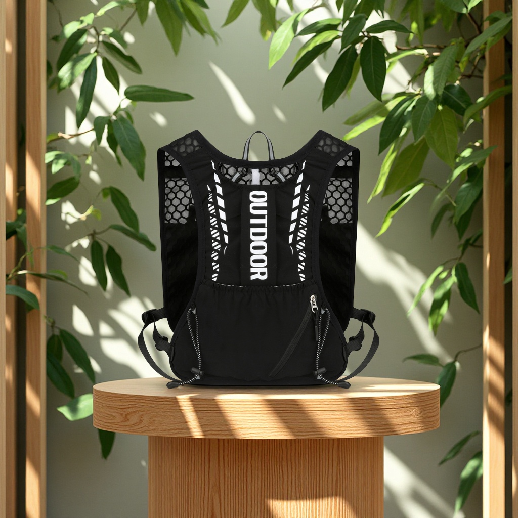 Cycling vest, outdoor trail running backpack, lightweight water bag, color-blocking trendy sports backpack Item Picture