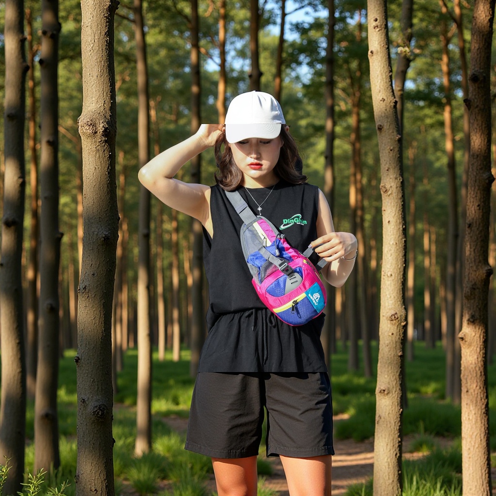 Outdoor multi-functional marathon running waist bag, casual sports water bottle, mobile phone, men's and women's cycling travel chest bag, sports accessories bag Item Picture