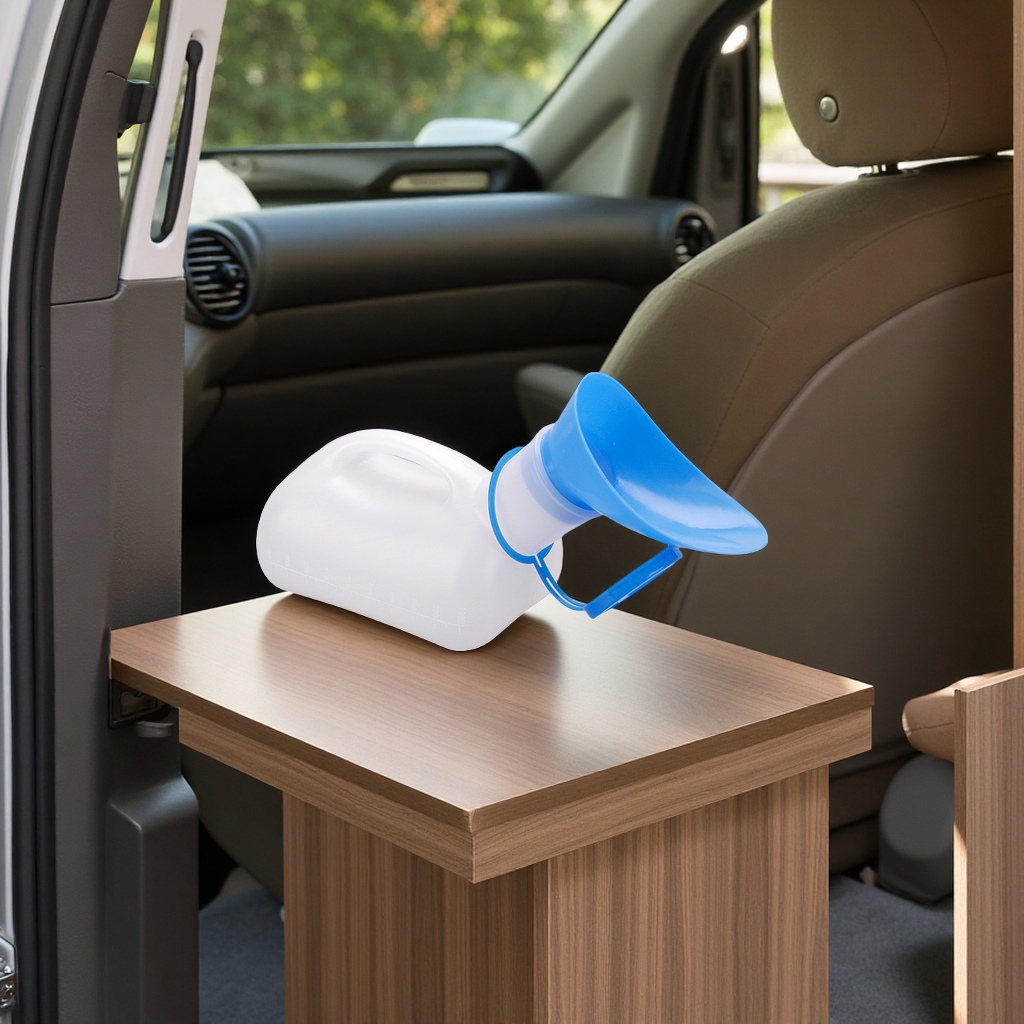 The manufacturer supplies 1000ML unisex car urinals with interfaces for children and the elderly, which are practical and portable details Picture