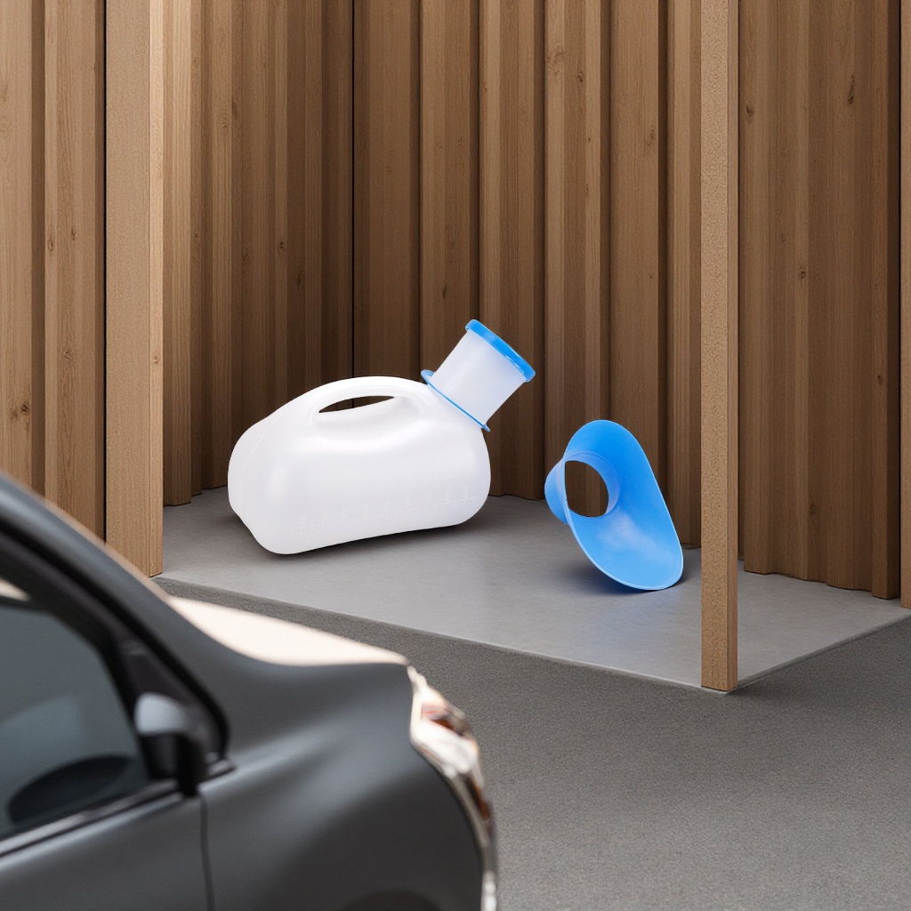 The manufacturer supplies 1000ML unisex car urinals with interfaces for children and the elderly, which are practical and portable Specification image