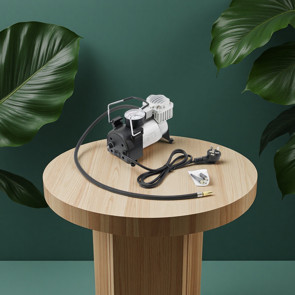 车载220V电动充气泵便携式高压轮胎打气机汽车用充气机便携充气泵