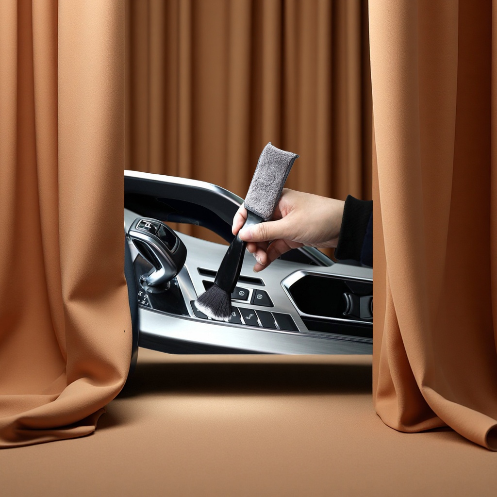 汽车内饰清洗刷子空调出风口清洁双头软毛缝隙除尘刷车内用品