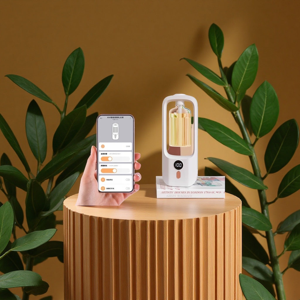 米家新款智能喷香香薰机空气扩香除臭香氛机家用自动香氛机芳香扩散器