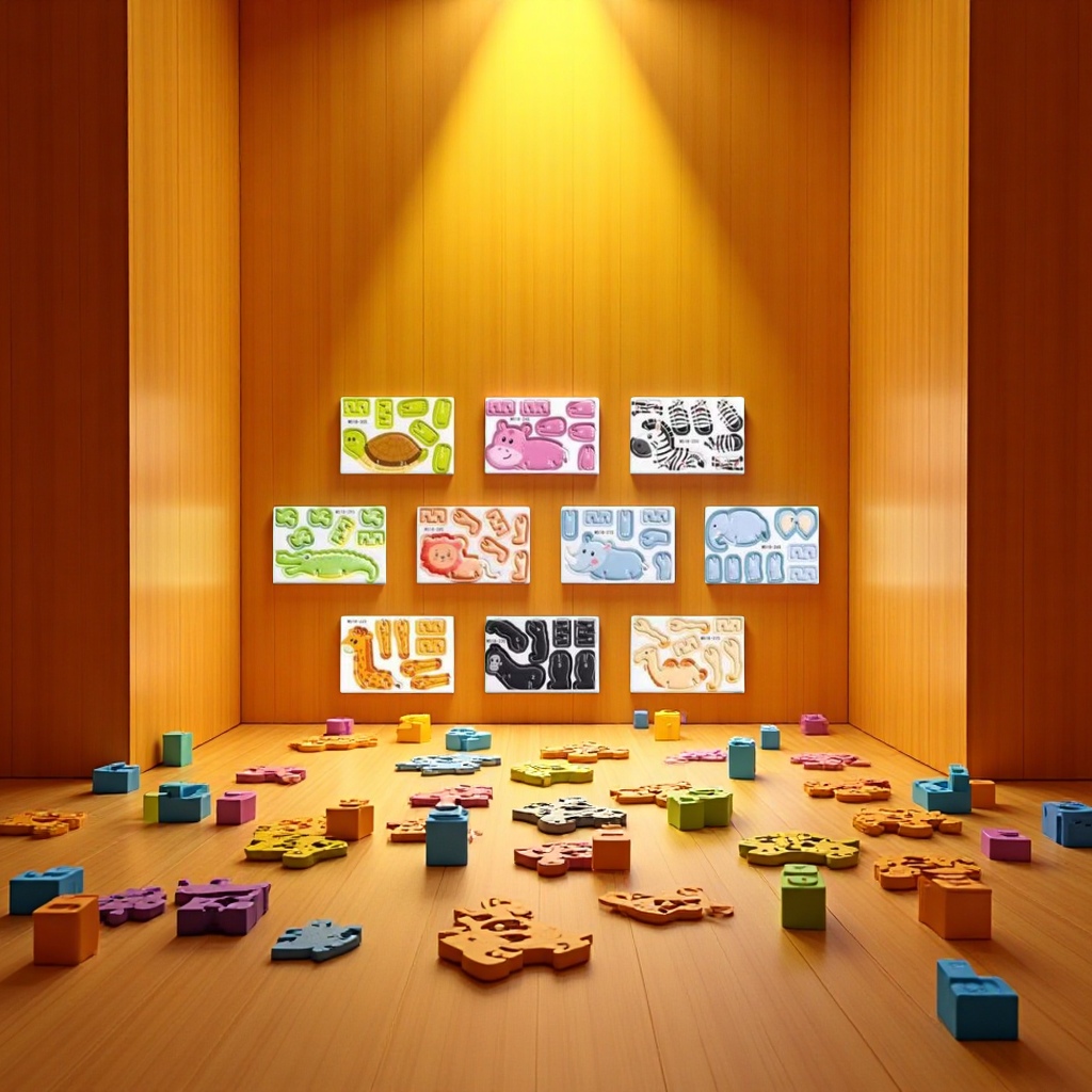 儿童益智拼图DIY立体拼装玩具促销赠品礼品创意拼图游戏益智玩具