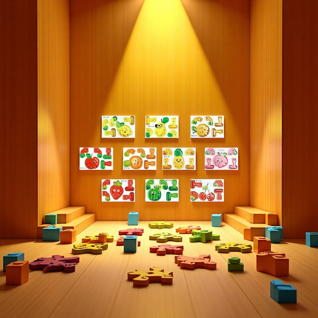 Children's educational jigsaw puzzles, DIY three-dimensional assembly toys, promotional gifts, creative jigsaw puzzles, educational toys details Picture