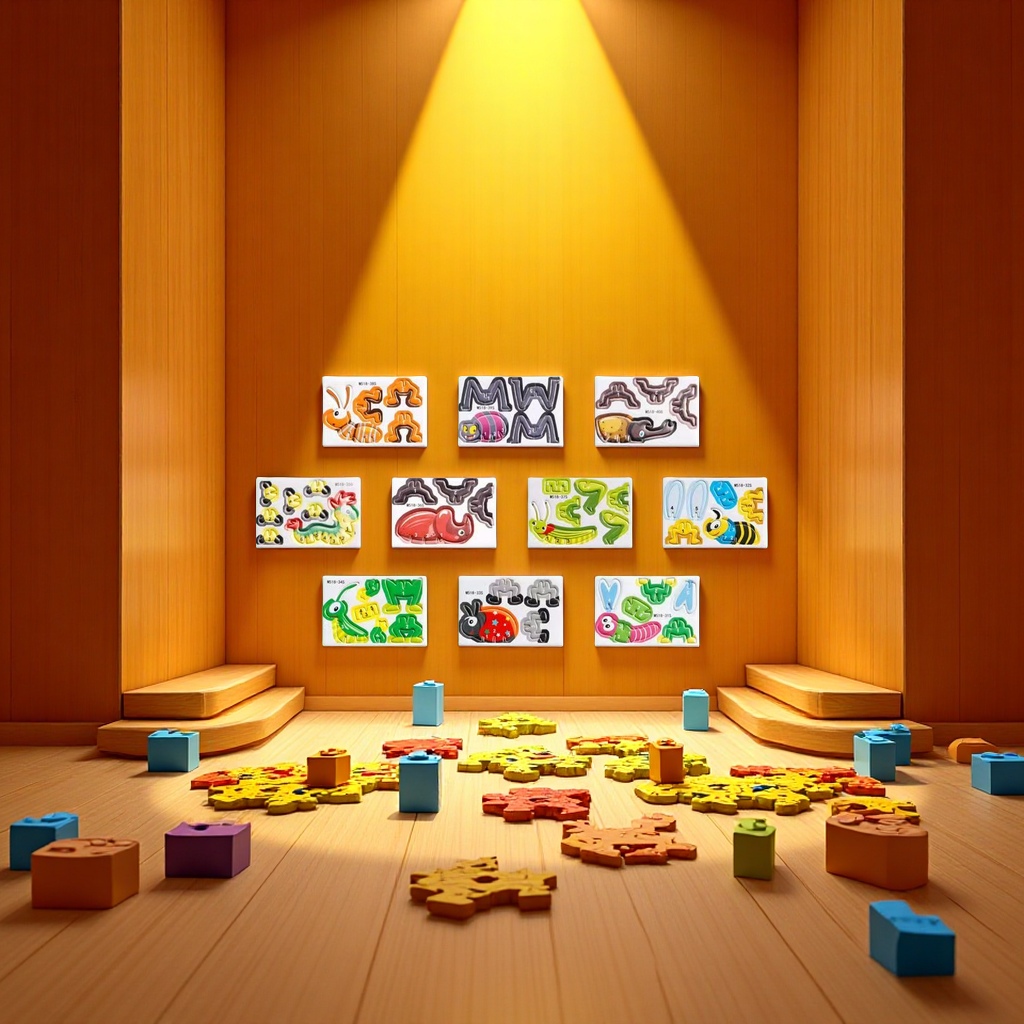 Children's educational jigsaw puzzles, DIY three-dimensional assembly toys, promotional gifts, creative jigsaw puzzles, educational toys Application Scenario