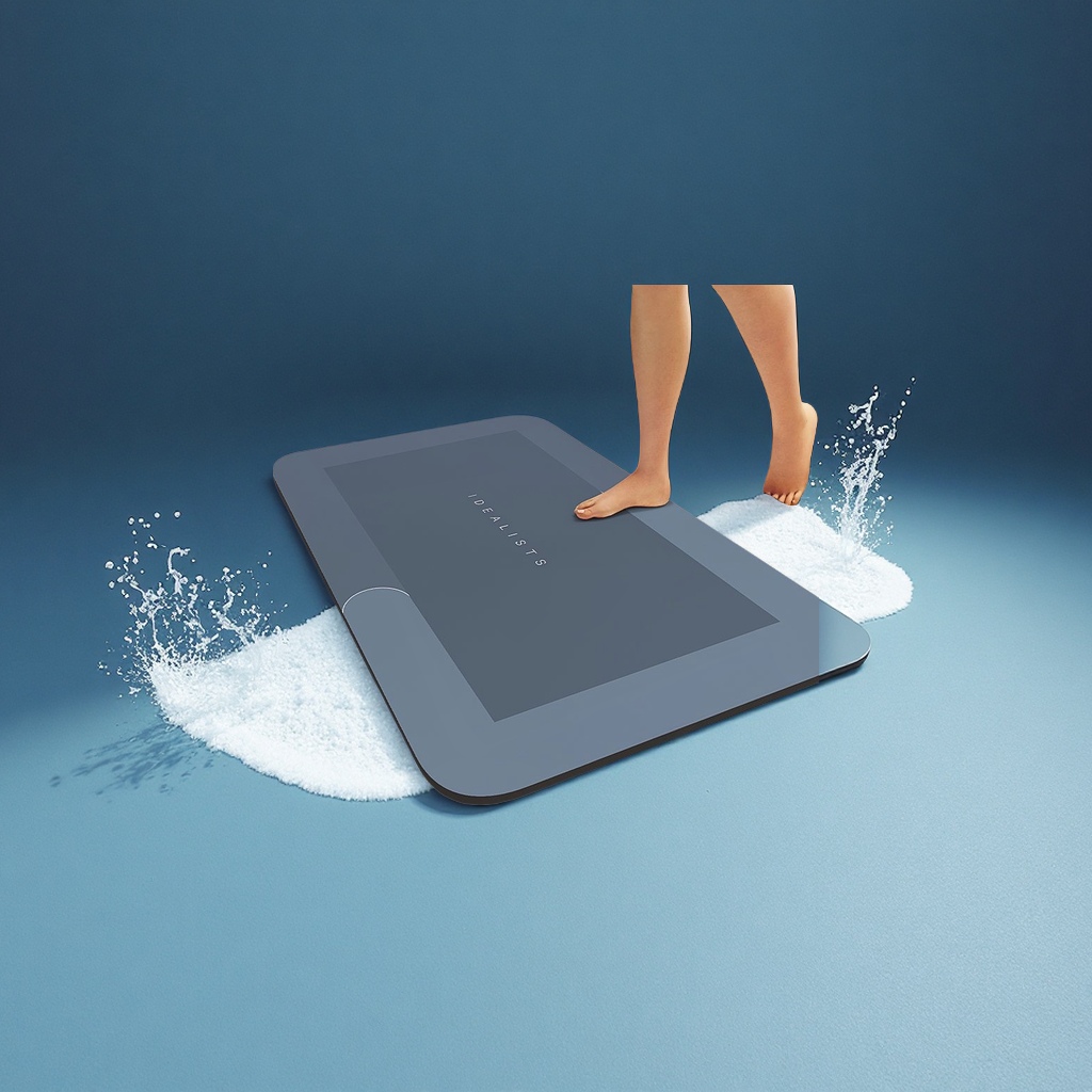 New type of diatom mud absorbent mat, anti-slip and quick-drying bathroom door mat, bathroom floor mat, entrance door mat, combination floor mat for home use
