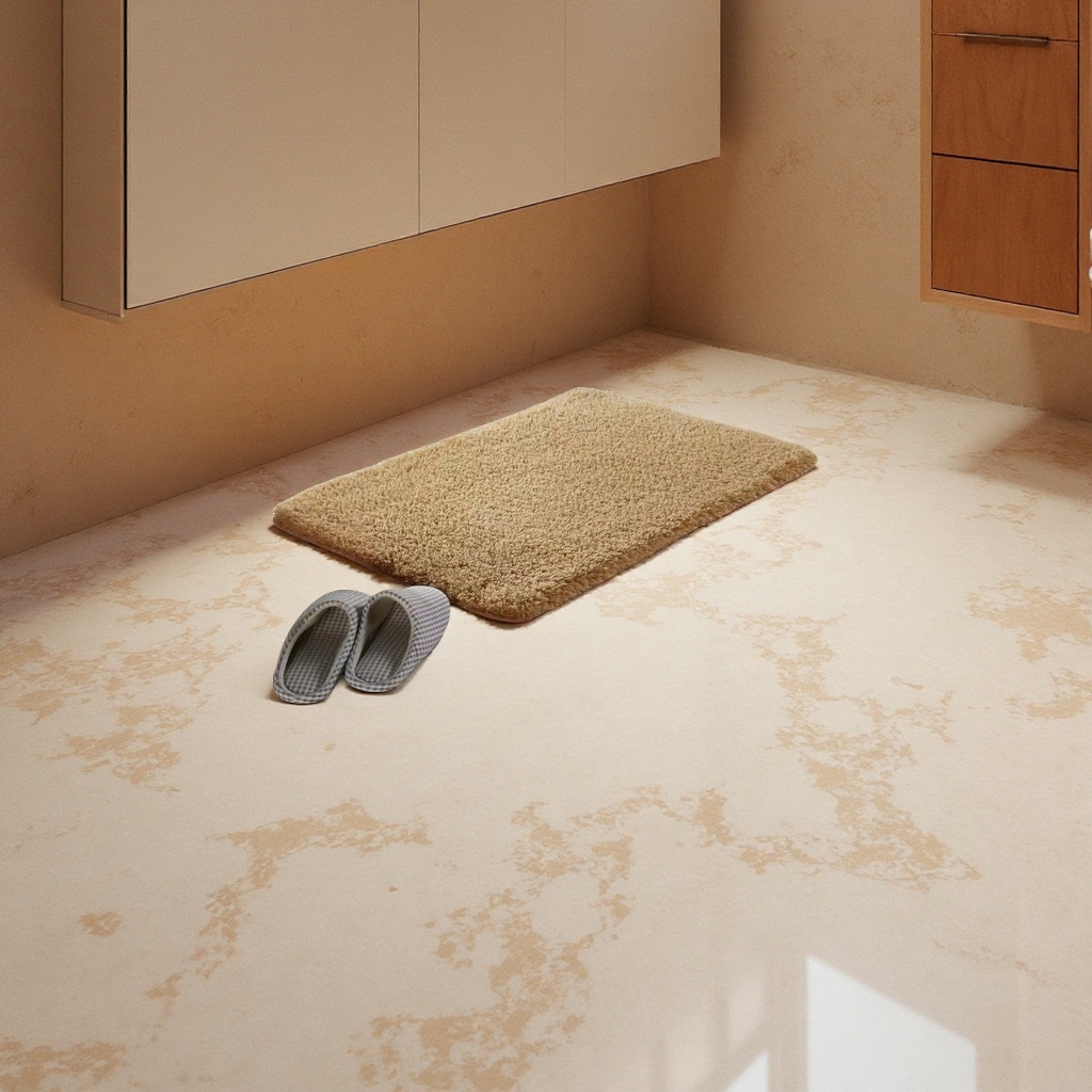 Solid color anti-slip floor MATS for home use, bedroom door floor MATS, living room absorbent, bathroom, kitchen and toilet carpets, versatile options details Picture