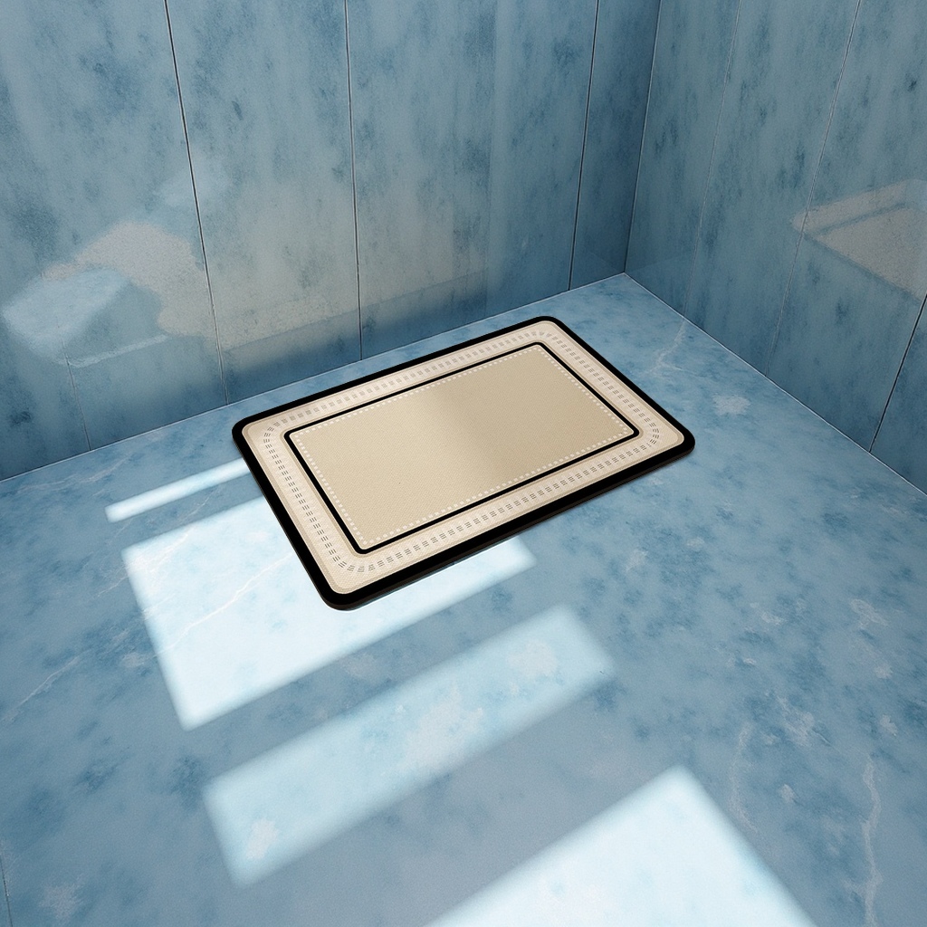 Anti-slip diatom mud bathroom floor mat, toilet absorbent mat, door floor mat, toilet and washroom anti-slip mat combination carpet