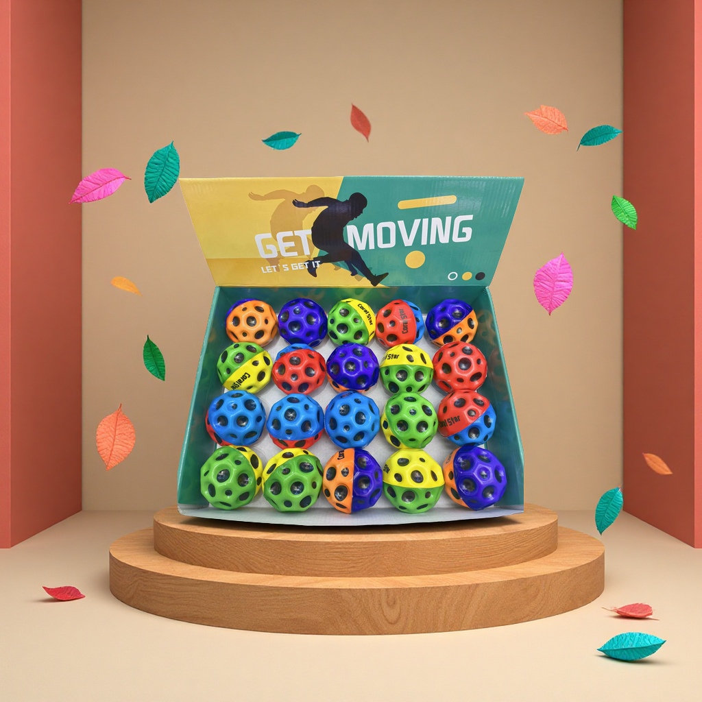 儿童PU 高弹球 双色，颜色鲜艳，弹跳力高