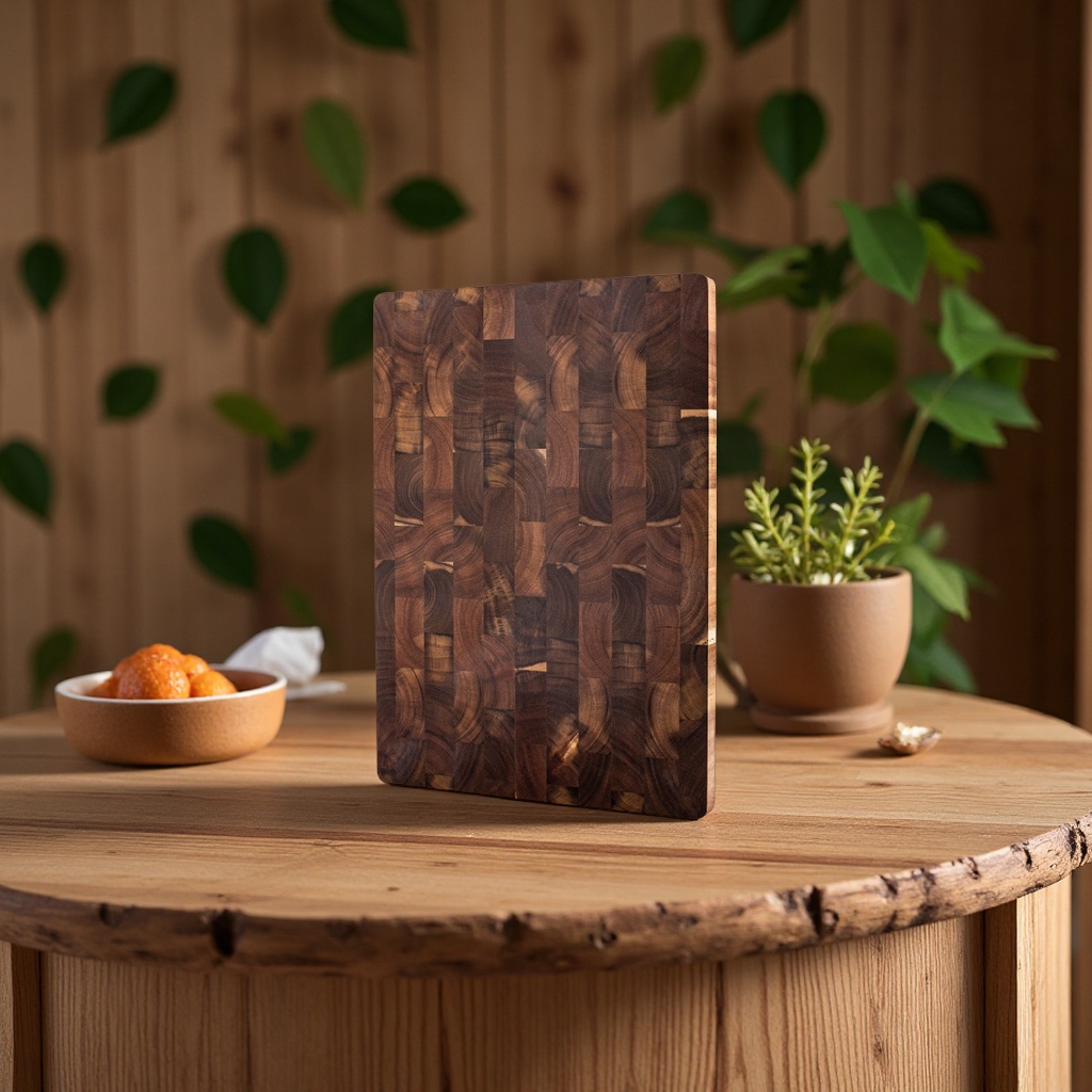 Thick large-sized solid wood spliced kitchen cutting board and chopping board made of acacia wood, durable household wholesale manufacturer Item Picture