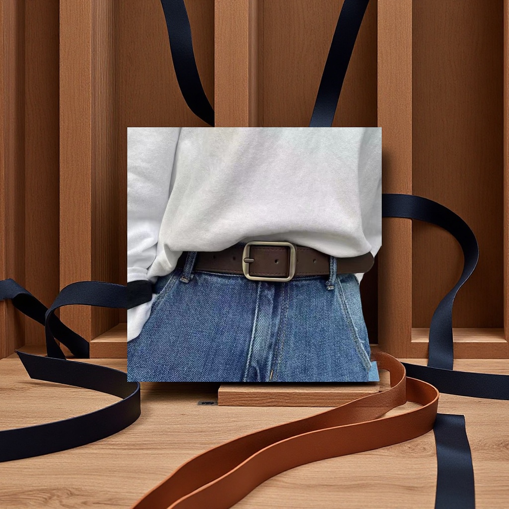 Korean-style trendy men's and women's needle-buckle belts, InS-style fashionable youth belts, student youth belts, clothing accessories Specification image