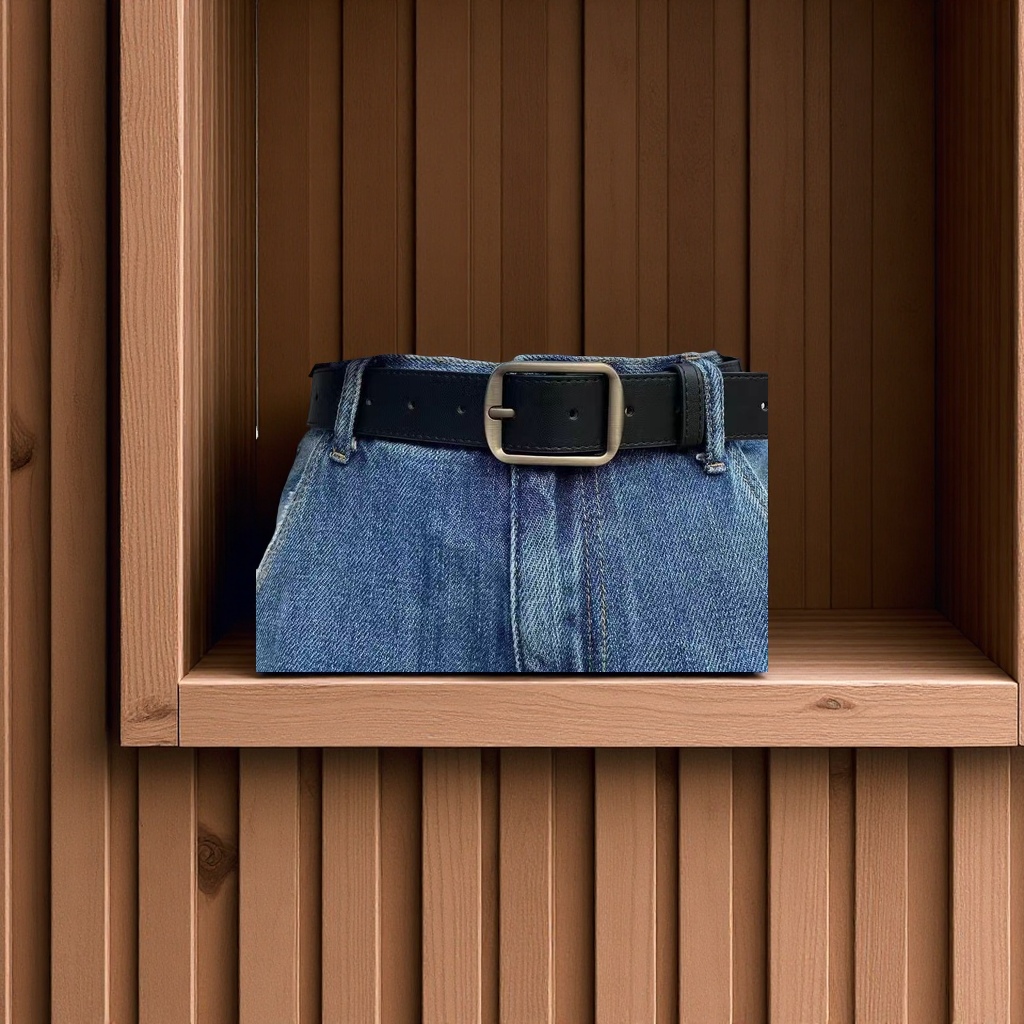 Korean-style trendy men's and women's needle-buckle belts, InS-style fashionable youth belts, student youth belts, clothing accessories Application Scenario