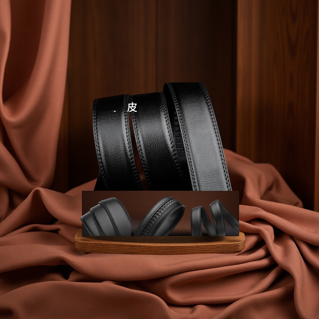New men's automatic buckle genuine leather belt, high-end cowhide double-layer cowhide belt for middle-aged and young people, auto and motorcycle engine system accessories Application Scenario