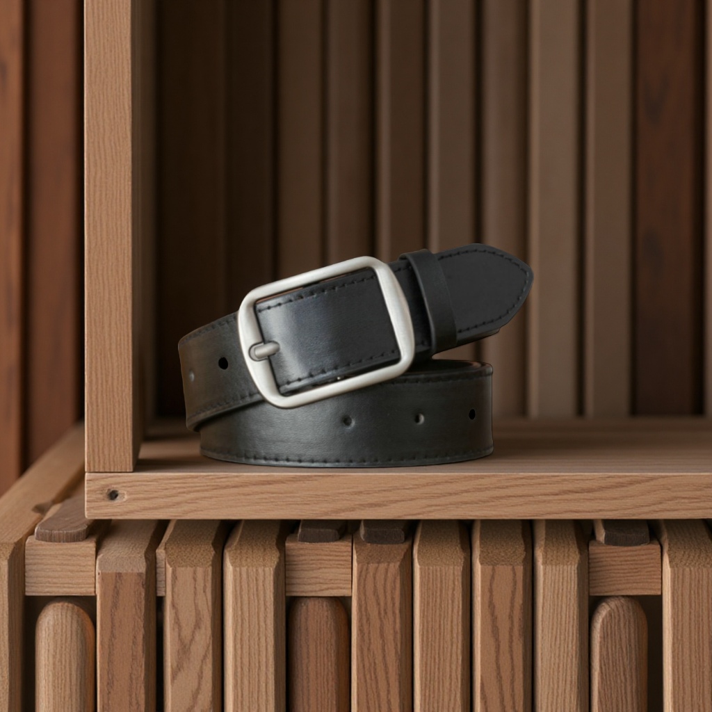 Korean-style trendy men's and women's needle-buckle belts, InS-style fashionable youth belts, student youth belts, clothing accessories Item Picture