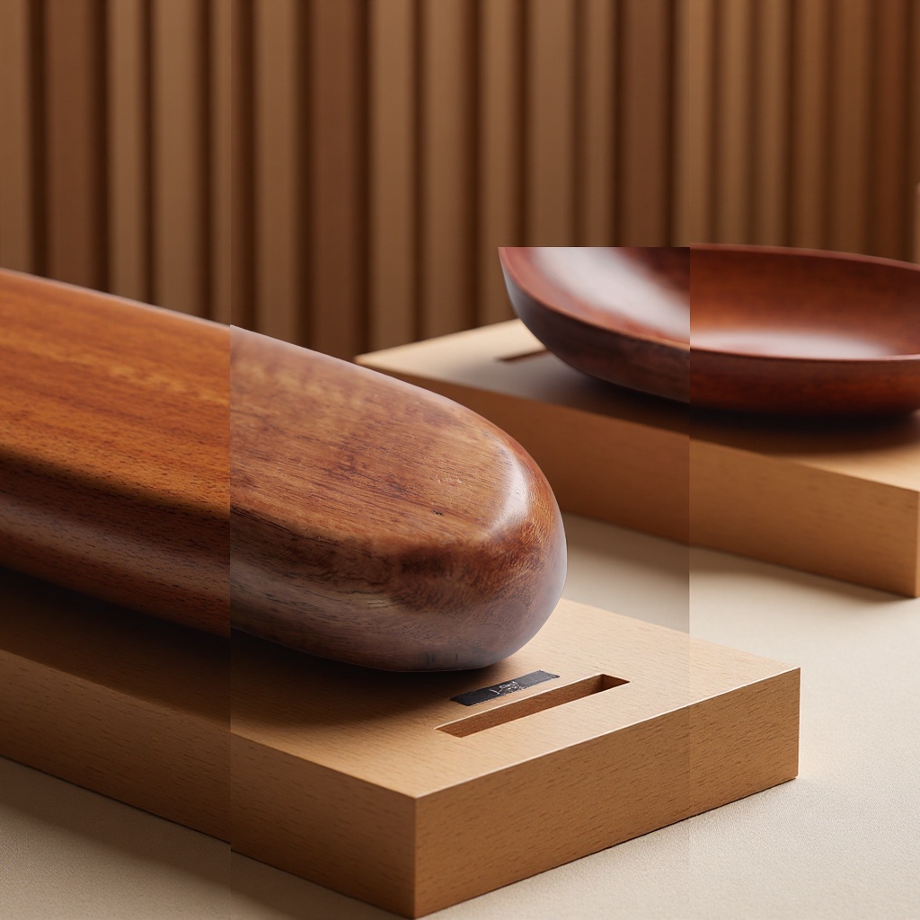 Japanese-style creative wooden boat-shaped tea tray, solid wood sushi and fruit plate, hotel dried fruit towel tray, tableware bowl Application Scenario