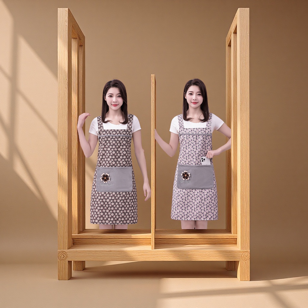 家务围裙、袖套实物图