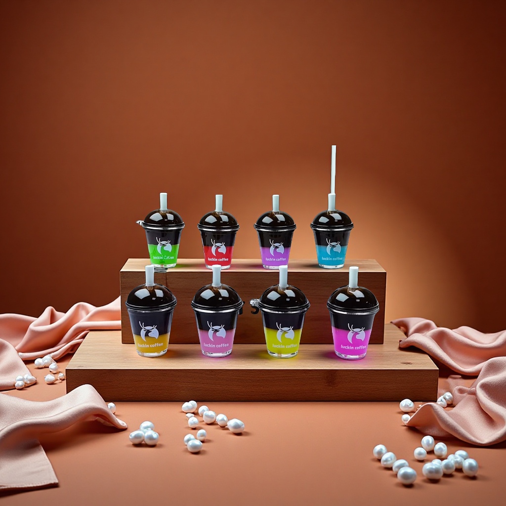 瑞星流沙咖啡杯挂件创意个性装饰挂饰时尚简约挂件礼品赠品