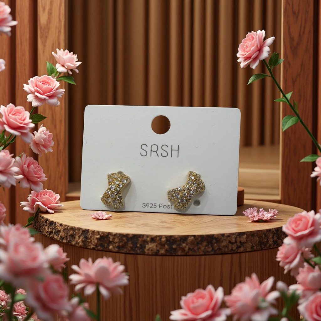 亮闪闪耳环时尚简约耳饰银色耳坠女气质百搭耳饰品配饰饰品女款