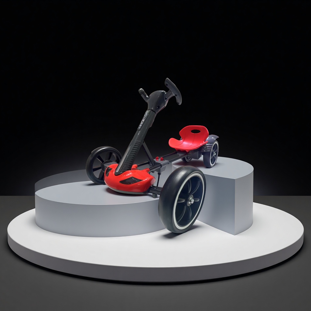 Children's go-karts, safe and durable pneumatic tires, are suitable for indoor and outdoor entertainment, family and parent-child toys Specification image