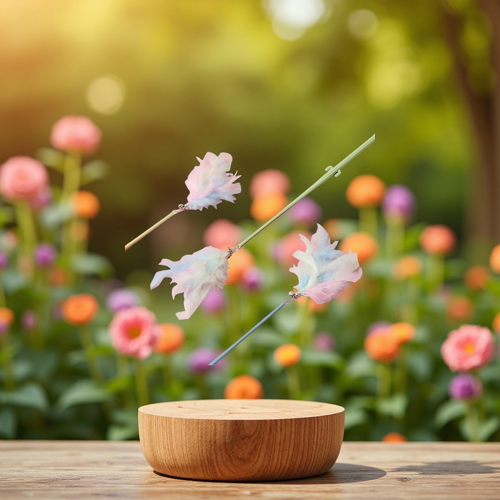 New cat toys, cat teaser sticks, durable long rods, feather cat teaser, pet supplies, pet cat entertainment products details Picture